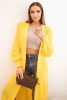 Long cardigan sweater dark yellow