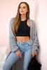 Sweater long cardigan gray