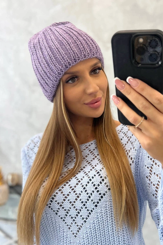 Dámska čiapka Rebeka K345 fialový