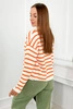 Striped sweater orange