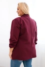 Dámská elegantní bunda Plus Size slivková