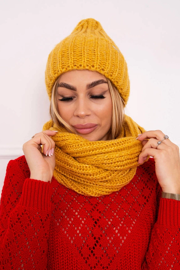Women's set with thick ribs P100 yellow