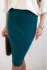 Dámska viskózová sukňa z elastického úpletu morská