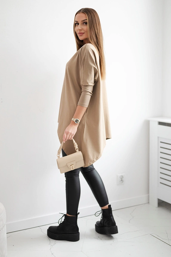 Blouse oversize camel