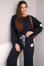 Damen Set Butter Sweatshirt + Hose blau