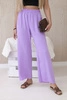 Hose mit weitem Bein violett