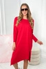 Oversize dress red