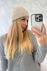Dünne Mütze Oliwia K252 hellbeige