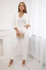 Elegant set of jackets and trousers ecru