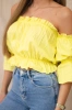 Off-the-shoulder blouse yellow