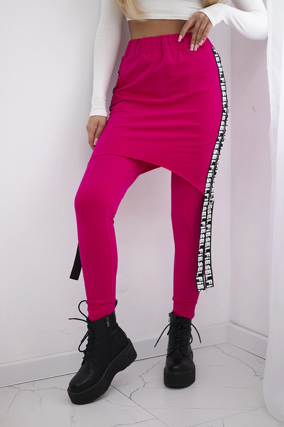 Pants/Suit with selfie lettering fuchsia