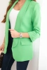 Women's unbuttoned blazer with lining S/M light green