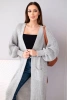 Sweater long cardigan grey