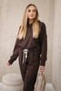 Viscose set hoodie + pants brown