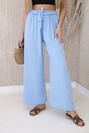 Hose mit breitem Bund blau