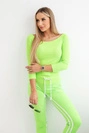 Set with a double stripe green neon