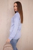 Rollkragenpullover blau