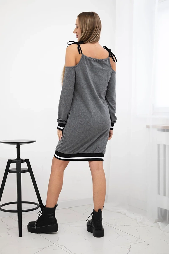 Dress Tres Chic graphite