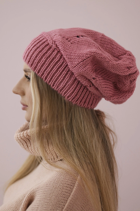 Women's cap Ingrid K371 dark pink