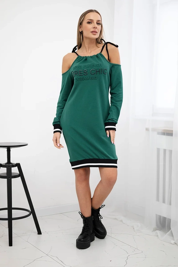 Tres Chic žalia suknelė