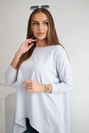 Blouse oversize light gray