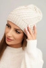 Damenwintermütze aus Wolle K441 beige