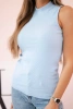 Sleeveless blouse azure