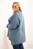 Damenbluse Plus Size aus Baumwolle mit Druck jeansowa