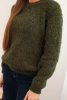 Women's sweater made of soft mohair khaki