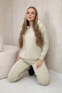 Pullover-Set Sweatshirt + Hose dunkelbeige