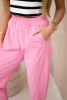 Trousers with pockets Summer Punto light pink