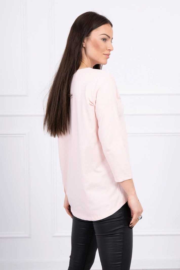 Bedruckte Bluse Original puderrosa