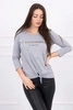 Blouse with print Forever gray S/M - L/XL