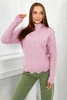 Sweater with decorative frill violet