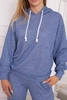 Sweatshirt-Set aus Denim mit Kapuze