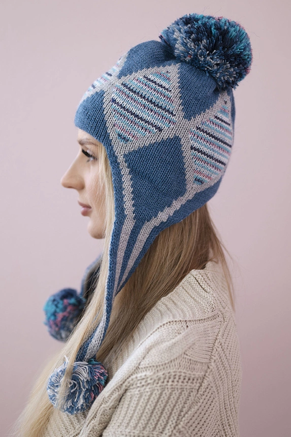 Damen Ohrenklappe Eunika K322 denim