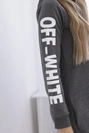 Dress Off White graphite melnage