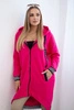 Zip-up hoodie fuchsia