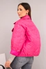 Damen Frühlingsjacke gesteppte mit Blumenmuster fuchsia