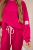 Viskose-Set Sweatshirt + Hose Fuchsia