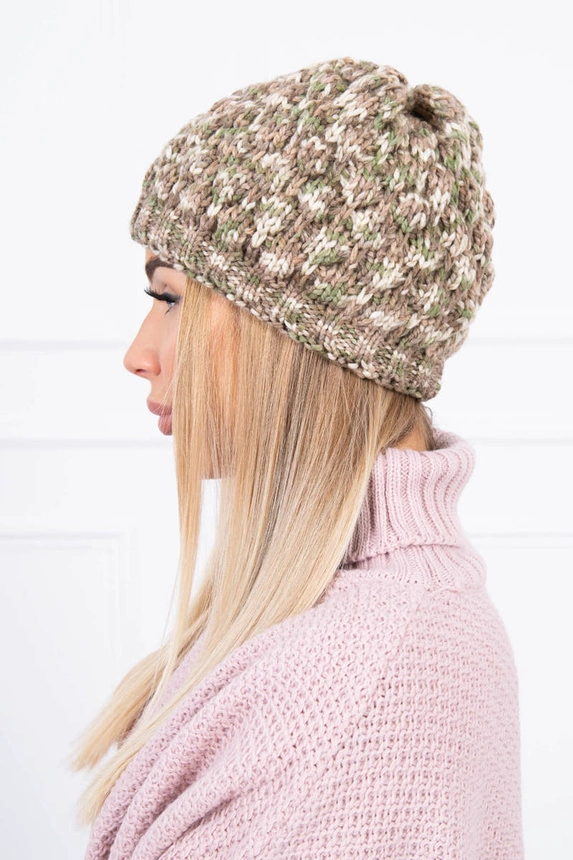 Cap K156 khaki + ecru