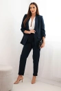 Elegant set of jackets and trousers navy blue
