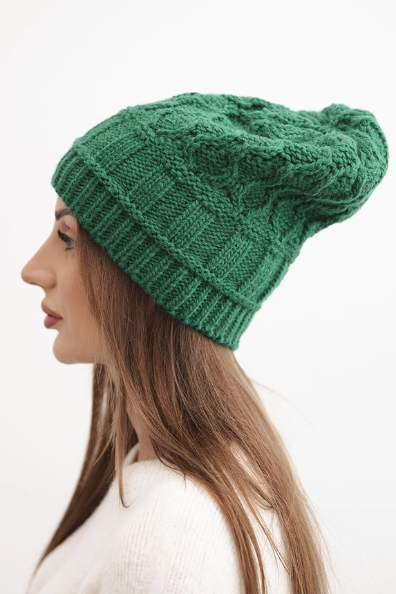 Mütze mit Fleece Marta K231 grün