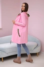 Bluza z ozdobną taśmą jasno różowa
