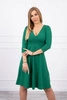 Šaty s výřezem pod prsy zelené
