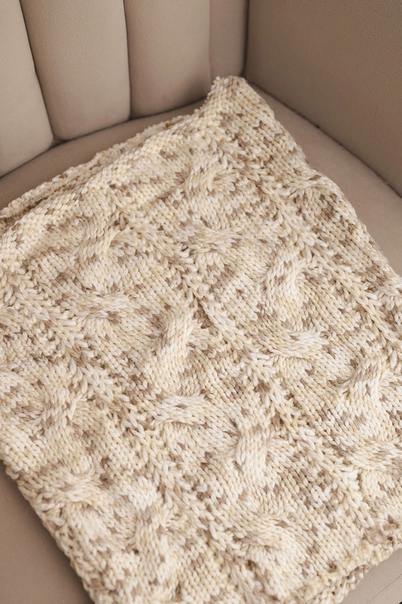 Damen Schlauchschal weich meliert Winter Schal KN25 beige