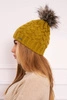 Cap with fleece Daria K217 kiwi