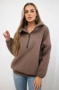 Sweatshirt mit Kapuze mocca