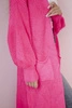Pullover lange Strickjacke Neon-Pink