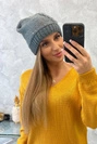 Dámská čepice Amira K359 tmavě šedá